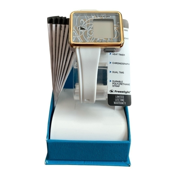 NIB FREESTYLE The Tetra Watch Black Rubber Wristband Unisex Digital Wristwatch - Picture 10 of 13